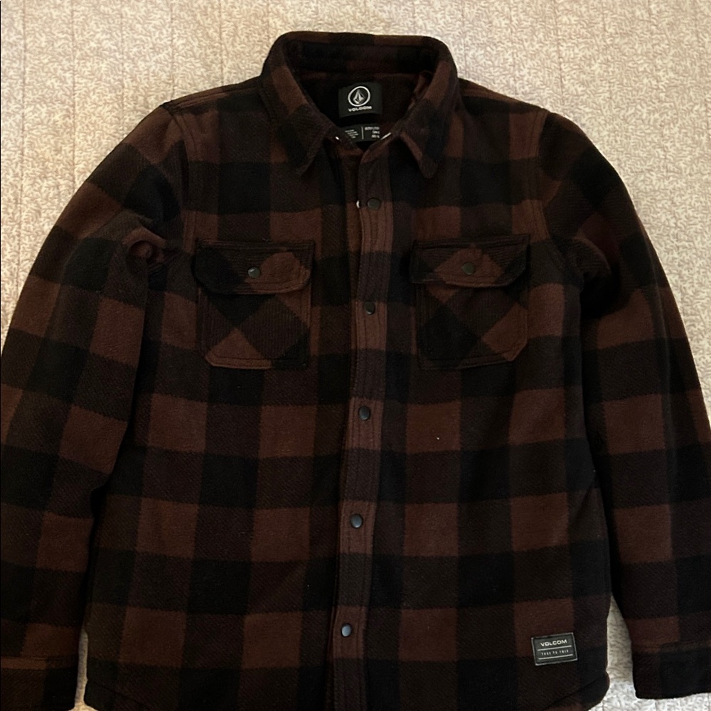 Volcom plaid flannel